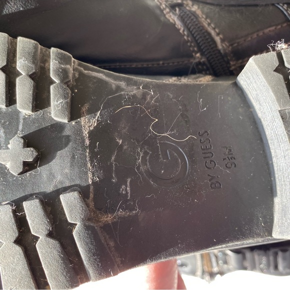 G By Guess Black Combat Boots - Picture 9 of 12